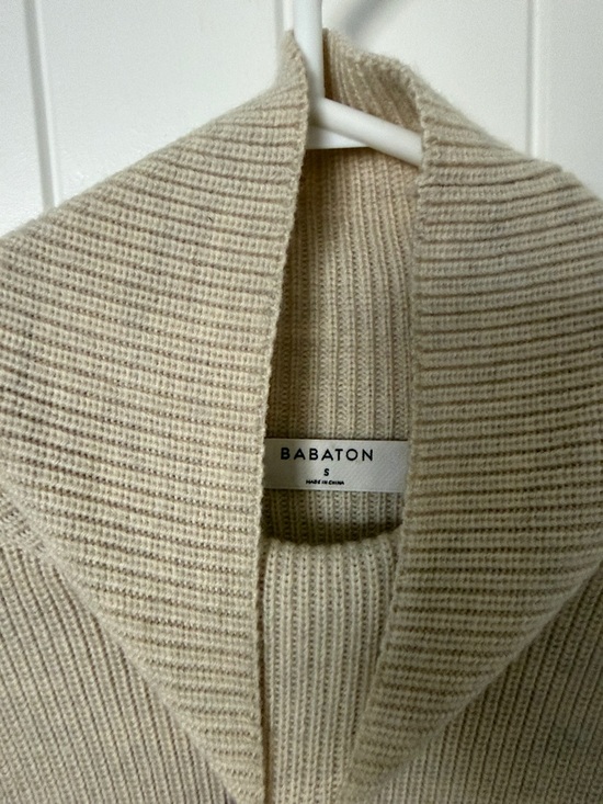 Babaton Beige/Tan Long Sleeve Mock-neck Sweater Dress - Picture 2 of 2